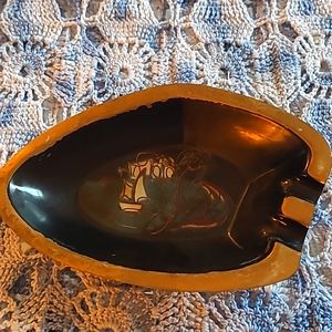 Metal Isreal Painted Ashtray